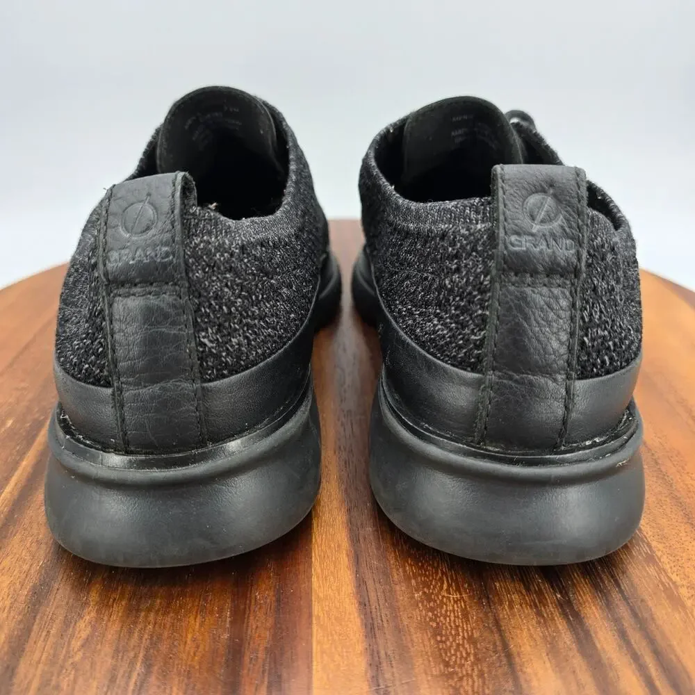 Cole Haan 2.Zerogrand Oxfords Mens 7.5 M Black Gray Stitchlite Knit Casual Shoes